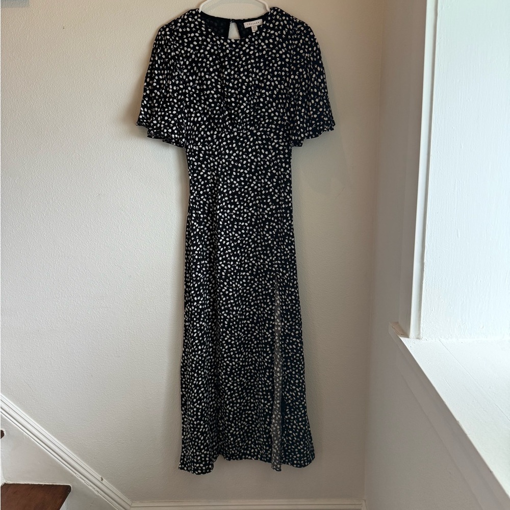 Top Shop Black and White Polka Dot Dress